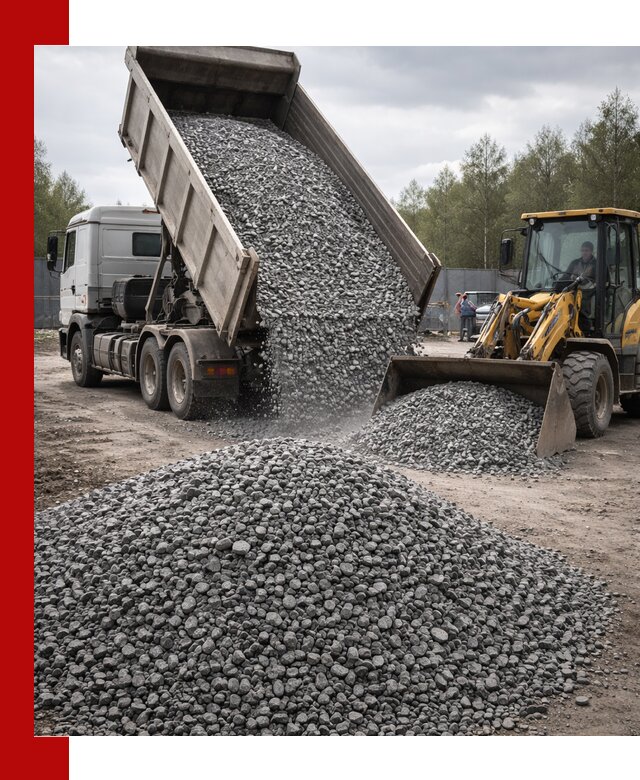 Доставка и продажа щебня гранитного в Касимах