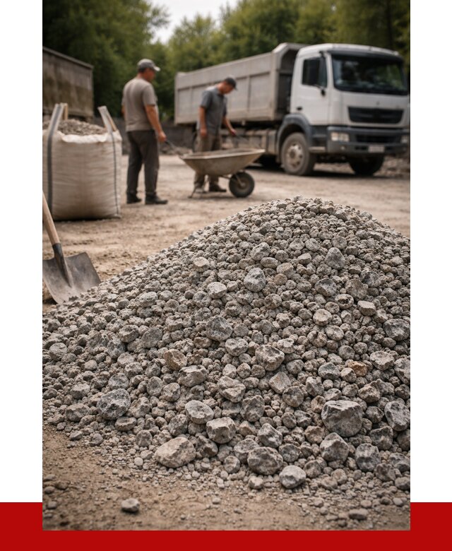 Гранитный щебень фракция 20-40 в Касимах от 3480 руб. ПРОНЕРУДКсм