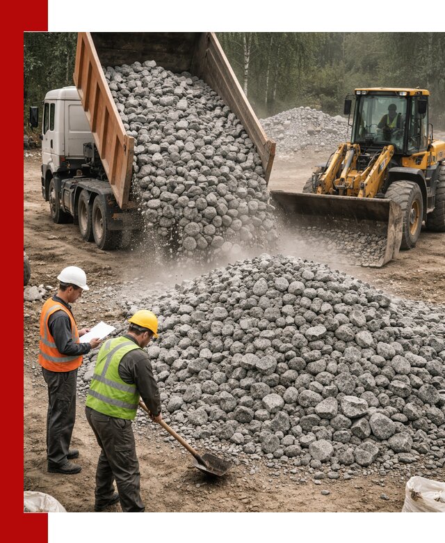 Гранитный щебень фракция 70-150 доставка в Касимах