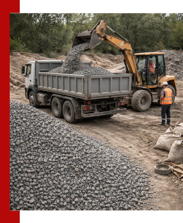Доставка гравийного щебня в Касимах оптом и в розницу