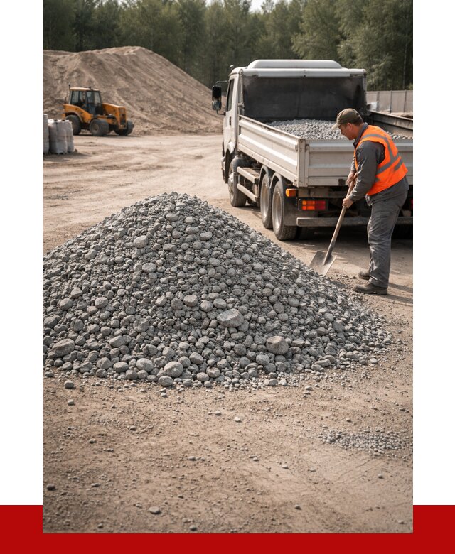 Гравийный щебень фракция 5-10 в Касимах от 2392 р. | ПРОНЕРУДКсм