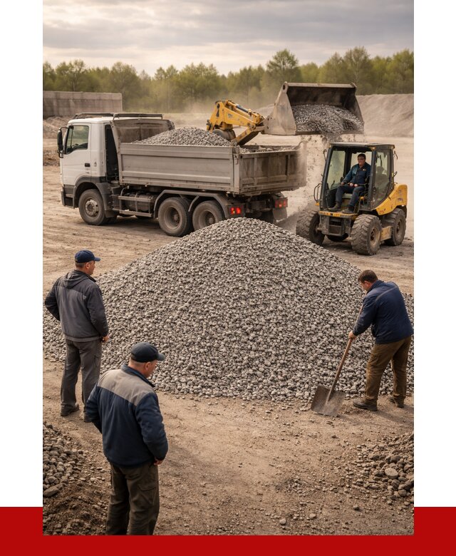 Гравийный щебень фракция 5-20 в Касимах от 2610 р. ПРОНЕРУДКсм