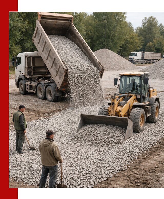 Купить гравийный щебень фракция 20-40 в Касимах с доставкой