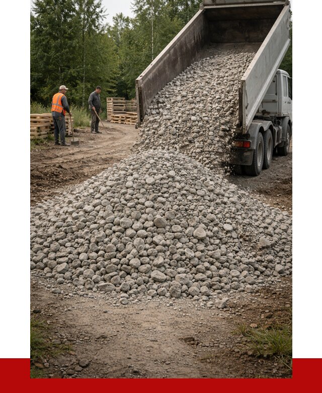 гравийный щебень фракция 70-120 в Касимах от 2664 р. ПРОНЕРУДКсм