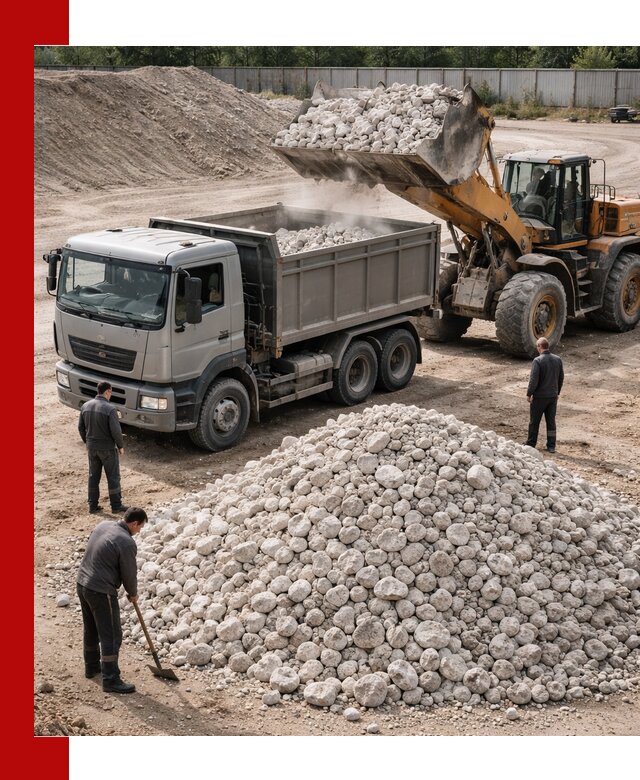 Известняковый щебень фракция 70–150 с доставкой в Касимах