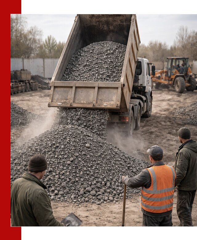 Доставка шлакового щебня в удобные сроки по выгодной цене в Касимах