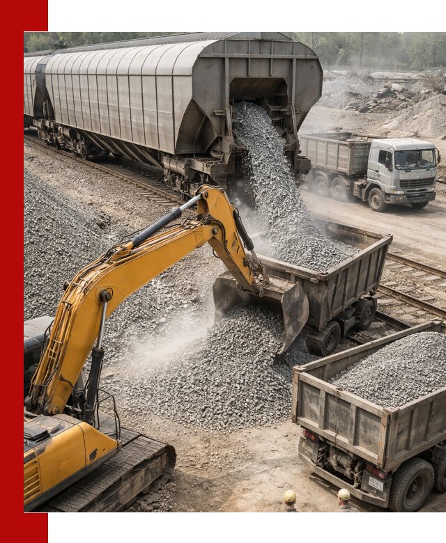 Доставка железнодорожного щебня в Касимах крупными партиями быстрого отгруза