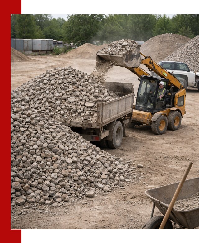 Доставка вторичного щебня в Касимах для строительных работ