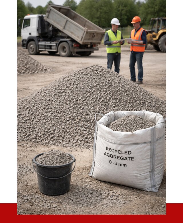 Вторичный щебень фракция 0-5 в Касимах от 1740 р. ПРОНЕРУДКсм