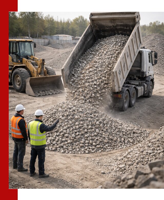 Вторичный щебень фракция 40–70 доставка в Касимах