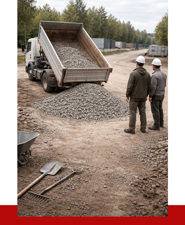 Бетонный щебень фракция 5-20 в Касимах от 3480 р., ПРОНЕРУДКсм