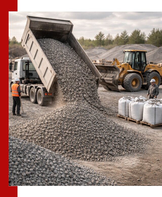 Бетонный щебень фракция 5–20 с доставкой в Касимах