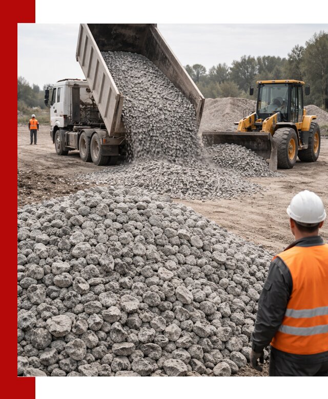 Доставка бетонного щебня фракции 20-40 в Касимах