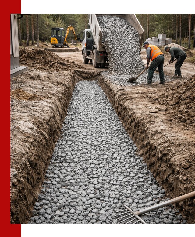 Щебень для дренажа с доставкой в Касимах высокого качества