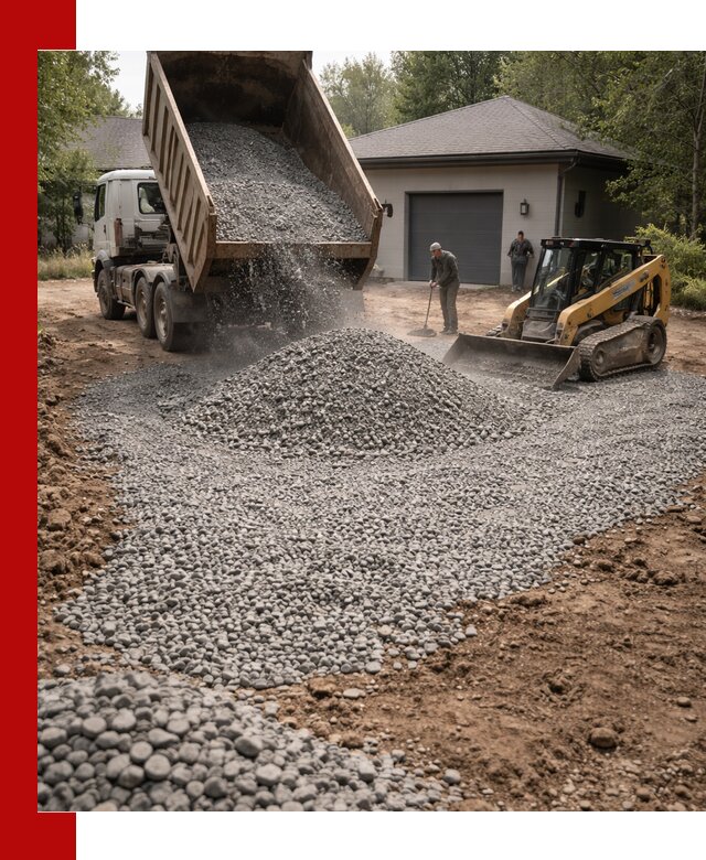 Щебень для парковки в Касимах: доставка и укладка качественного материала