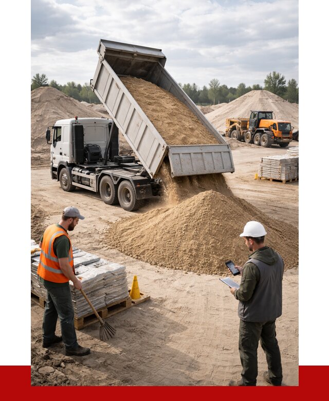 Карьерный песок с доставкой в Касимах от 3915 р. ПРОНЕРУДКсм