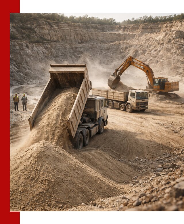 Карьерный песок навалом с доставкой в Касимах