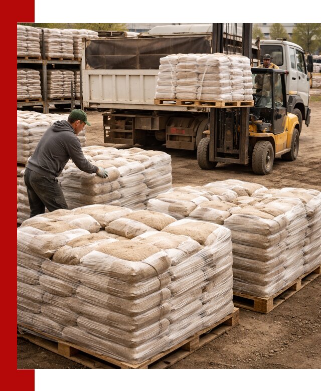 Карьерный песок в мешках с доставкой в Касимах