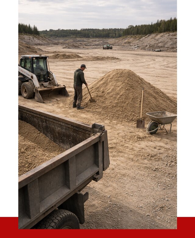 Карьерный песок среднезернистый в Касимах, от 2392 р. ПРОНЕРУДКсм