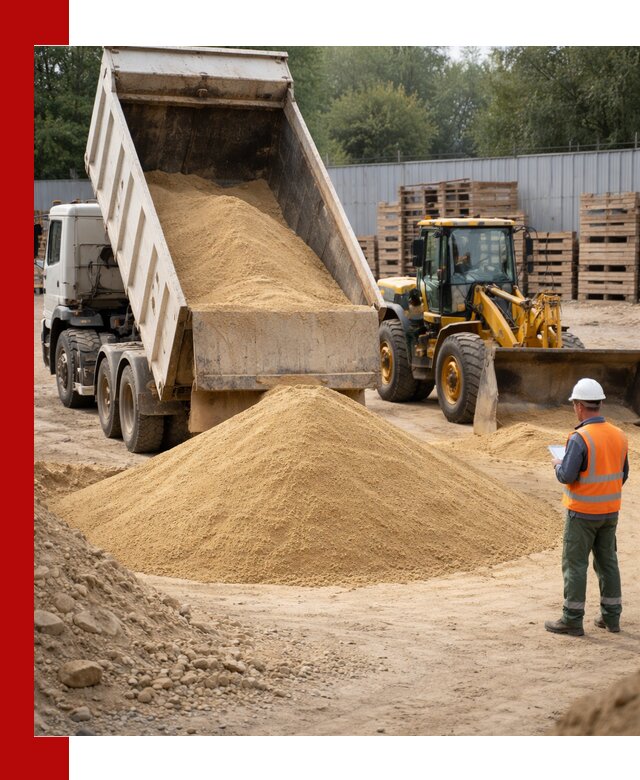 Доставка карьерного мелкозернистого песка в Касимах
