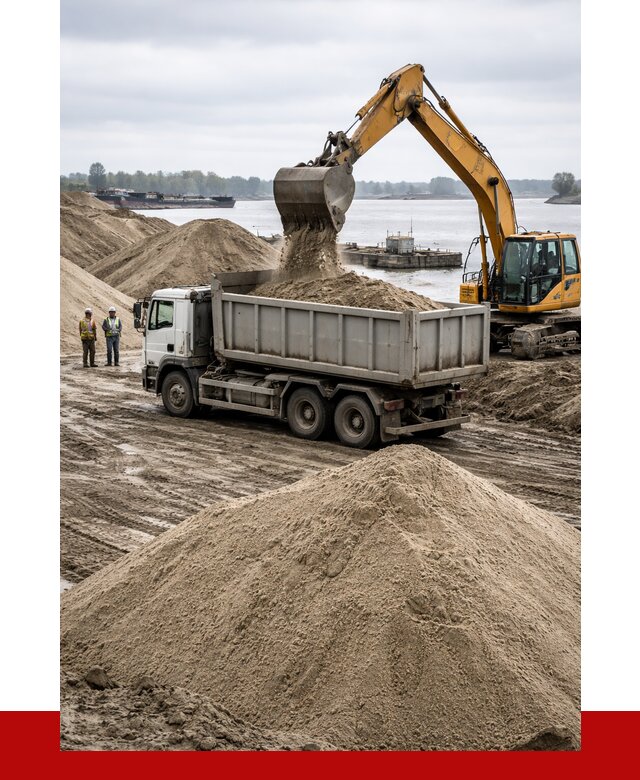 Купить речной песок навалом в Касимах от 1957 р., ПРОНЕРУДКсм
