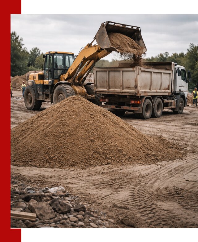 Доставка речного песка навалом в Касимах быстро и выгодно