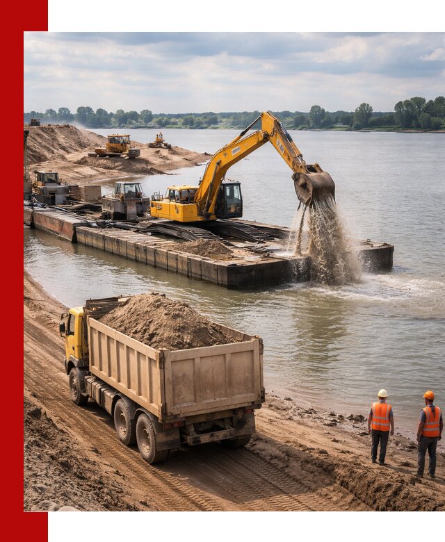 Намывной песок с доставкой в Касимах оптом и в розницу