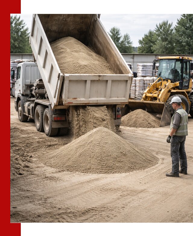 Поставка и доставка песка для бетона в Касимах