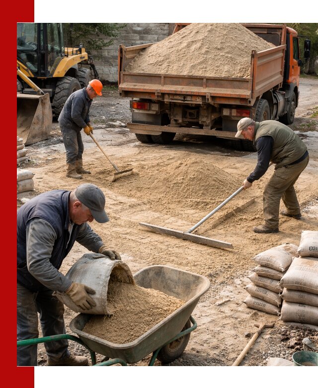 Поставка песка для стяжки в Касимах с быстрой доставкой