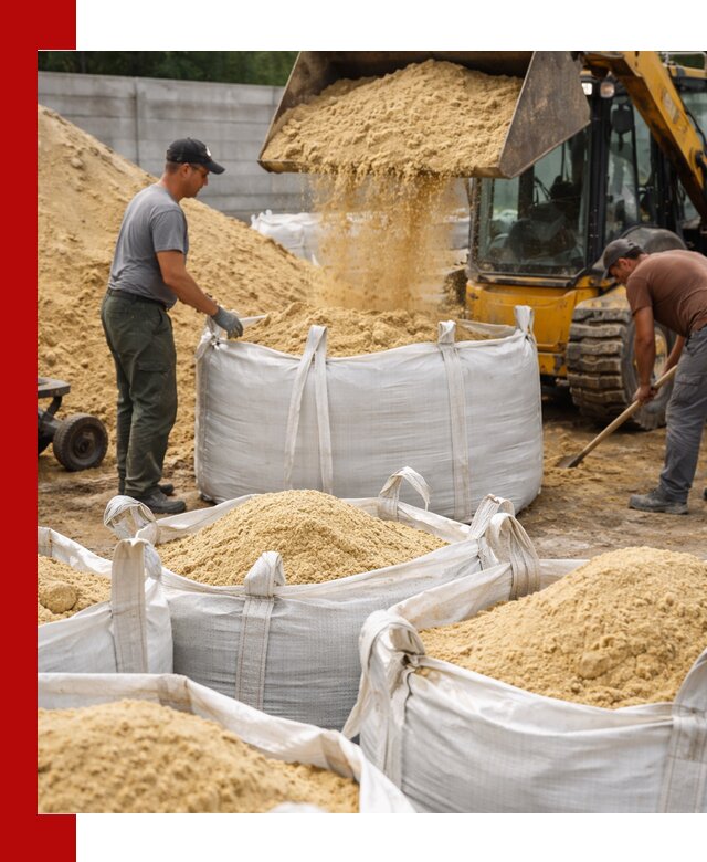 Поставка качественного песка для кладки в Касимах