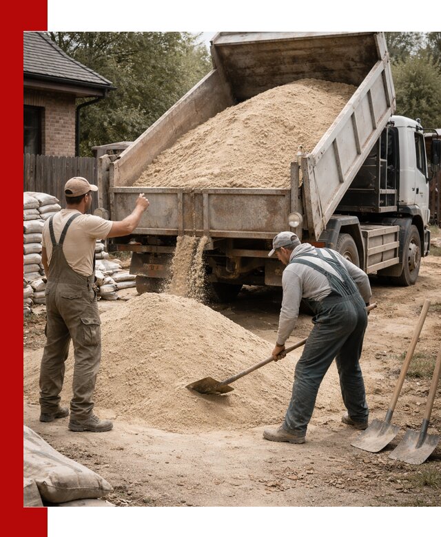 Песок для штукатурки с доставкой в Касимах качественный и чистый