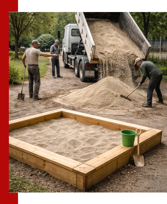 Песок для песочницы с доставкой в Касимах недорого и чистый