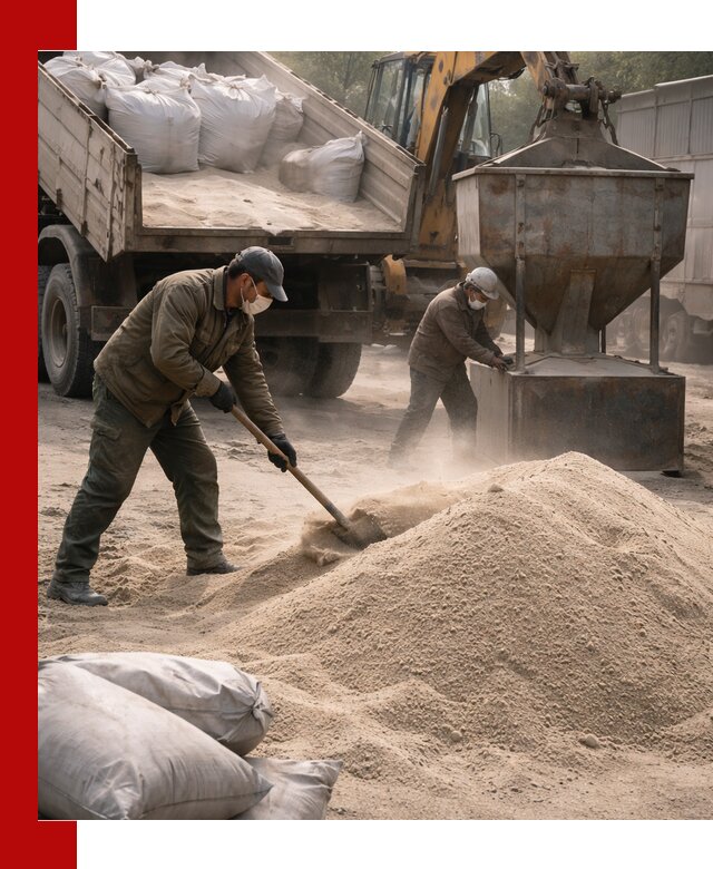 Кварцевый песок для пескоструя в Касимах — доставка и качество