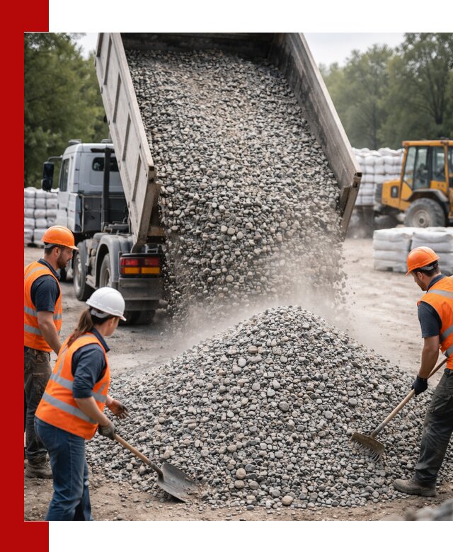 Доставка гравия и камня в Касимах оптом и в розницу