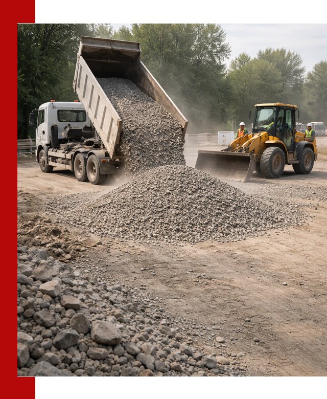 Гравий фракция 5–20 доставка в Касимах оптом и в розницу