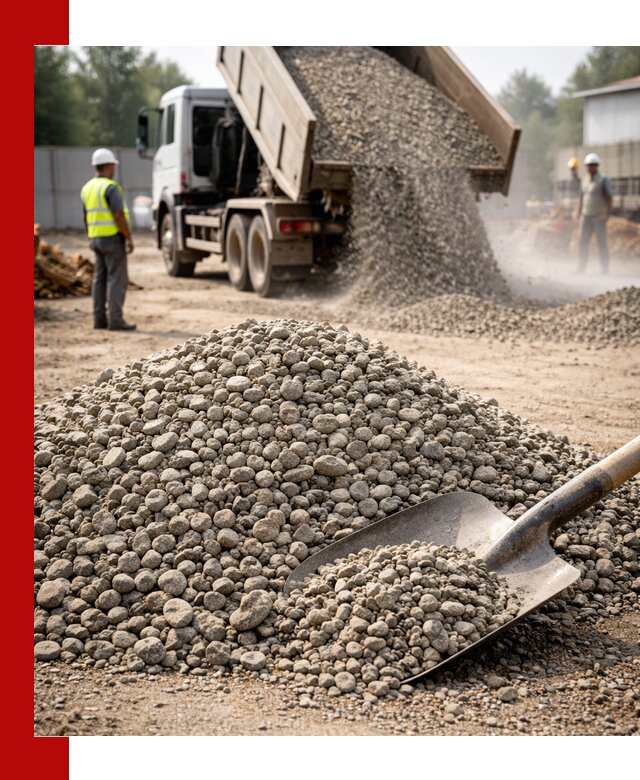 Доставка гравия фракции 20-40 в Касимах с самосвалами