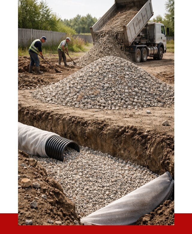 Гравий для дренажа в Касимах от 2392 р., доставка ПРОНЕРУДКсм