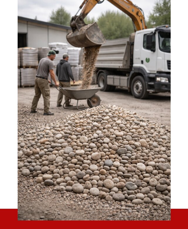 Галька декоративная в Касимах от 3480 р. за куб | ПРОНЕРУДКсм