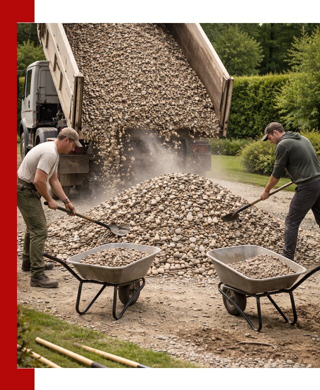 Доставка и продажа декоративной гальки в Касимах