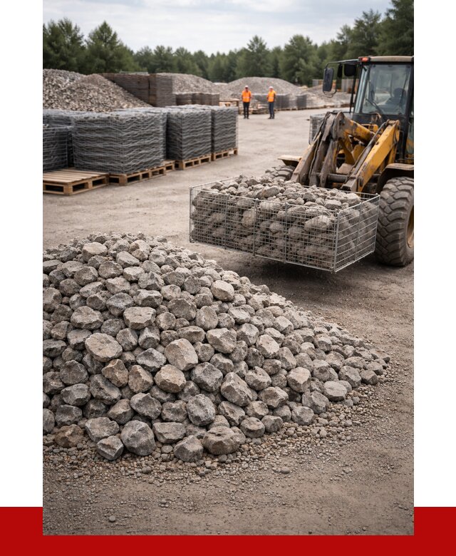 Камень для габионов фракция 70-150 в Касимах от 4567 р. | ПРОНЕРУДКсм