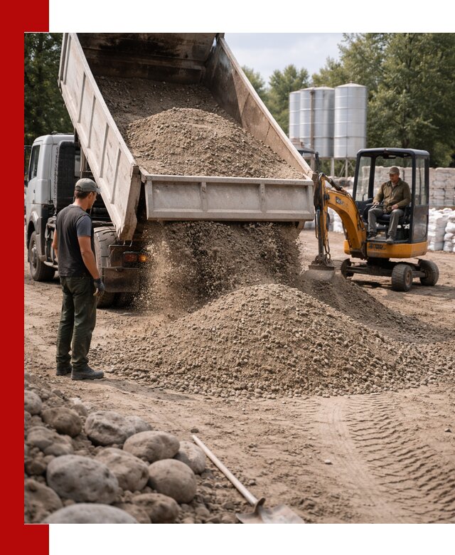 Доставка ПГС С3 в Касимах самосвалами и миксерами