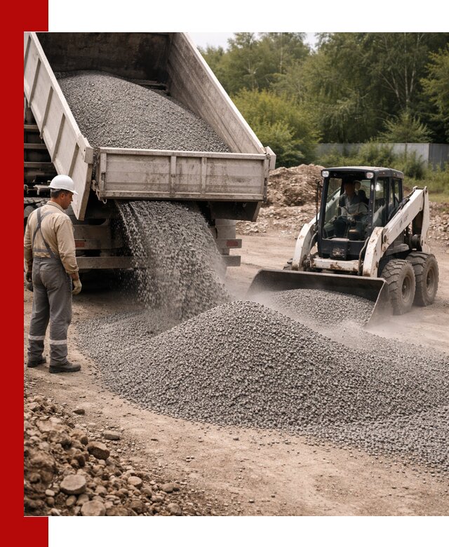 Доставка гравийного отсева 0-5 в Касимах оптом и в розницу