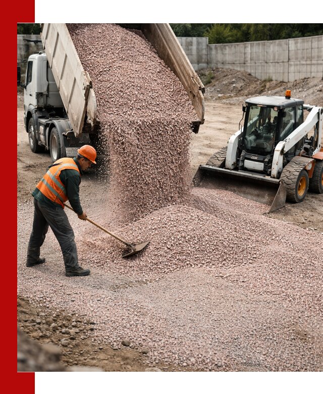 Крошка розовый гранит с доставкой в Касимах от производителя