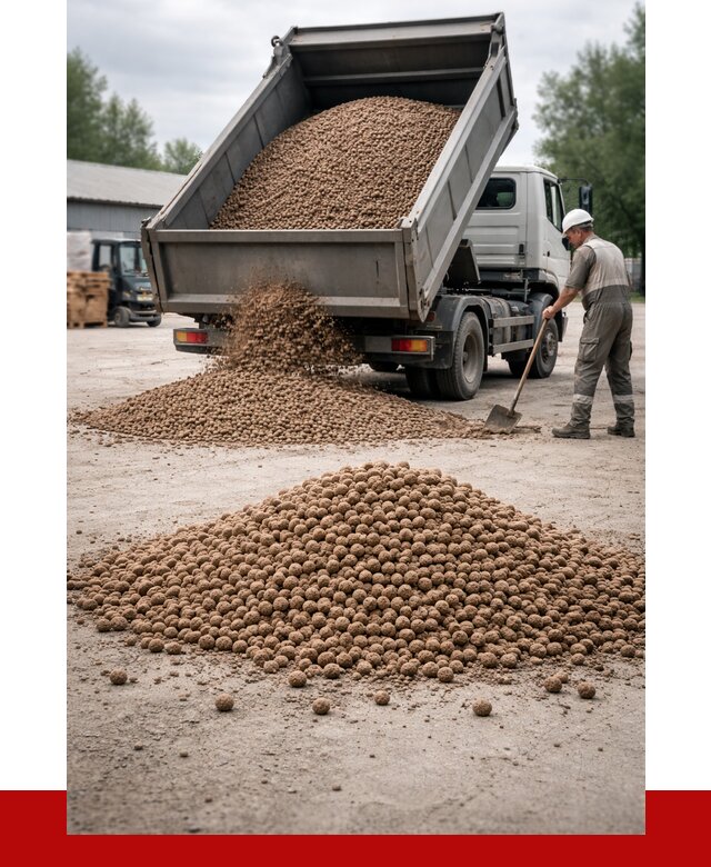 Керамзит с доставкой в Касимах от 4567 р. за м3 | ПРОНЕРУДКсм