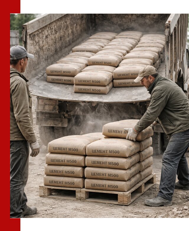 Цемент М500 с доставкой самосвалом в Касимах