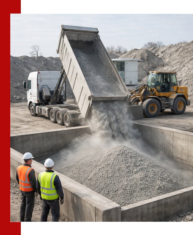 Доставка цемента навалом в Касимах крупными партиями