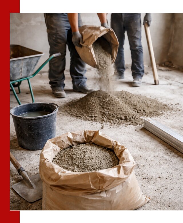 Доставка сухой смеси для стяжки в Касимах