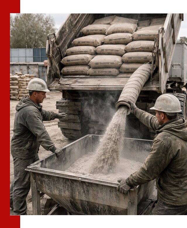 Доставка цемента М400 в Касимах оптом и в розницу