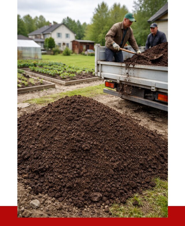 Плодородный грунт в Касимах с доставкой от 4567 р. | ПРОНЕРУДКсм