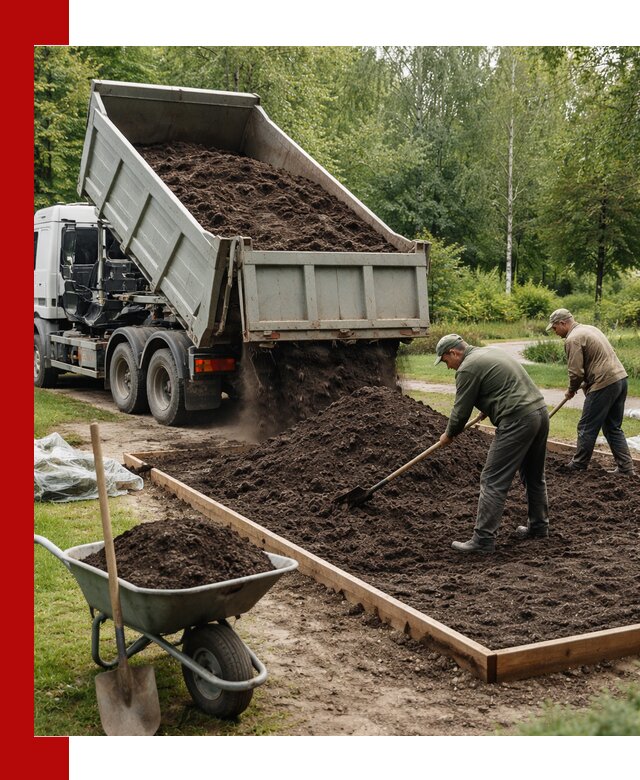 Доставка грунта для озеленения и благоустройства в Касимах